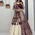 OFF-WHITE-PURPLE COLOR SIMAR SILK FREE SIZE LEHENGA JACQUARD UN-STITCH BLOUSE JACQUARD SOFT SILK LEHENGA SAREE