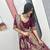 OFF-WHITE-PURPLE COLOR SIMAR SILK FREE SIZE LEHENGA JACQUARD UN-STITCH BLOUSE JACQUARD SOFT SILK LEHENGA SAREE