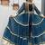 NAVRATRI WEAR BLUE COLOR FAUX GEORGETTE GAMATHI & MIRROR WORK SHRUG & CHOLI FREE SIZE FULL STITCHED.