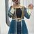 NAVRATRI WEAR BLUE COLOR FAUX GEORGETTE GAMATHI & MIRROR WORK SHRUG & CHOLI FREE SIZE FULL STITCHED.
