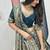OFF-WHITE-GREEN COLOR SIMAR SILK FREE SIZE LEHENGA JACQUARD UN-STITCH BLOUSE JACQUARD SOFT SILK LEHENGA SAREE