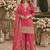 Pink silk readymade suit with embroidery & sequence work
