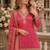 Pink silk readymade suit with embroidery & sequence work
