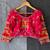 Designer gamthi work mirror embroidery padded blouse