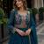 Blue georgette readymade suit with embroidery & sequence work