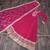 Pink georgette readymade anarkali suit with embroidery & sequence work