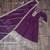 Purple georgette readymade anarkali suit with embroidery & sequence work