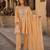 Yellow silk readymade suit with real mirror & embroidery work