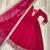 Pink georgette readymade anarkali suit with embroidery & zari work