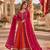 Rani georgette readymade anarkali suit with embroidery & zari work