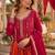 Rani georgette readymade anarkali suit with embroidery & zari work