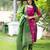 Rani jaquard  kanchi cotton with jari work kurti dupatta pant  set