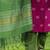 Rani jaquard  kanchi cotton with jari work kurti dupatta pant  set