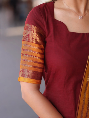 Maroon jaquard  kanchi cotton kurti dupatta and pant  set 4