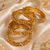 Heritage Gold Beaded Stone Bangles