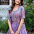 Purple Silk Zari Sequence Thread Embroidery Work lehenga Choli