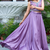 Purple Silk Zari Sequence Thread Embroidery Work lehenga Choli