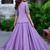 Purple Silk Zari Sequence Thread Embroidery Work lehenga Choli