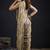Grey color satin silk floral printed work designer saree
