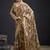 Brown color satin silk floral printed work designer saree
