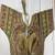 Gold silk blouse with multi-color paisley embroidery & panel sleeves