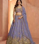 Bridal Couture Rani Lehenga with Royal Floral Embroidery