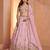 Pastel pink Floral Embroidered Designer Lehenga Set