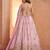 Pastel pink Floral Embroidered Designer Lehenga Set