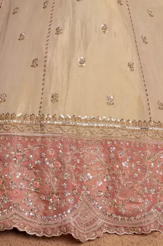 Designer Peach  Lehenga with Luxurious Embellished Details