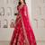 Bridal Couture Rani Lehenga with Royal Floral Embroidery
