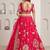 Bridal Couture Rani Lehenga with Royal Floral Embroidery