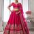 Luxurious Purple Lehenga Featuring Intricate Floral and Bird Designs