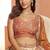 Dreamy Rust Cream Girlish Lehenga with Handcrafted Embellishments