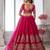 Luxurious Purple Lehenga Featuring Intricate Floral and Bird Designs