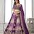 Imperial Purple Lehenga Featuring Rich Raw Silk and Handcrafted Embroidery
