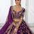 Imperial Purple Lehenga Featuring Rich Raw Silk and Handcrafted Embroidery