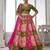 Designer Multi-Color Mehendi Lehenga Choli with Embroidered Blouse