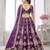 Imperial Purple Lehenga Featuring Rich Raw Silk and Handcrafted Embroidery