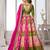 Designer Multi-Color Mehendi Lehenga Choli with Embroidered Blouse