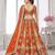 Elegant Rust Lehenga Featuring Rich Raw Silk and Artisan Craftsmanship