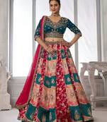 Designer Multi-Color  Lehenga Choli with Embroidered Blouse
