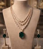  gold plated kundan choker bridal necklace earrings jewelry set