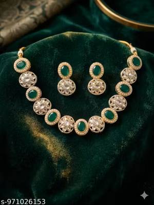 Indian bollywood gold plated kundan choker bridal necklace earrings jewelry set 3