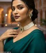 Indian bollywood gold plated kundan choker bridal necklace earrings jewelry set