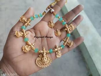 Indian bollywood gold plated kundan choker bridal necklace earrings jewelry set 1