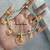 Indian bollywood gold plated kundan choker bridal necklace earrings jewelry set
