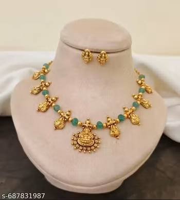 Indian bollywood gold plated kundan choker bridal necklace earrings jewelry set 3
