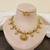 Indian bollywood gold plated kundan choker bridal necklace earrings jewelry set
