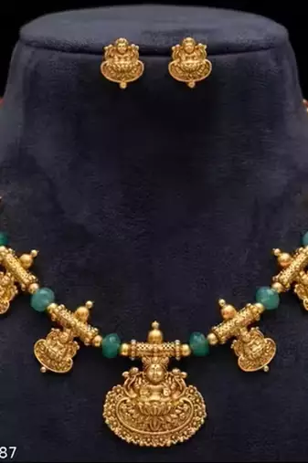 Indian bollywood gold plated kundan choker bridal necklace earrings jewelry set