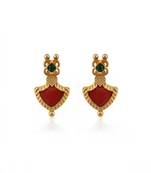  gold plated kundan choker bridal necklace earrings jewelry set